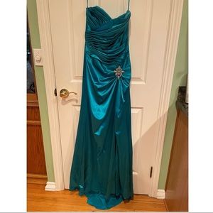 Teal High School Prom Dress Size Small